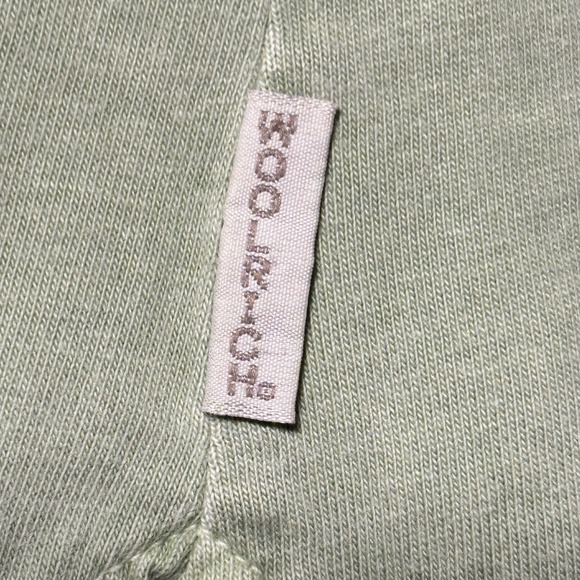 WOOLRICH Womens Green Embroidered Henley T Shirt Size L - Picture 4 of 9